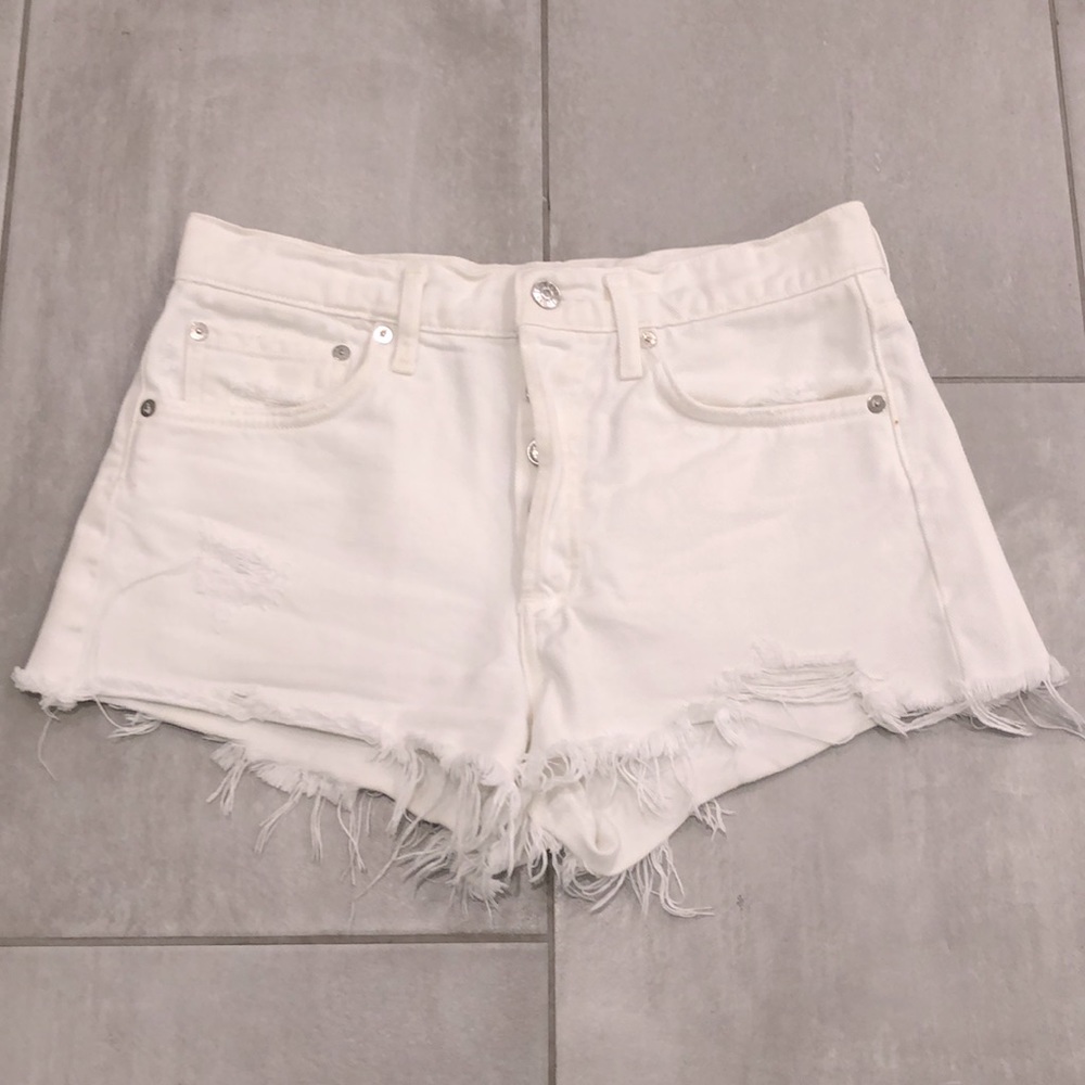 Agolde Parker Cutoff Denim Shorts